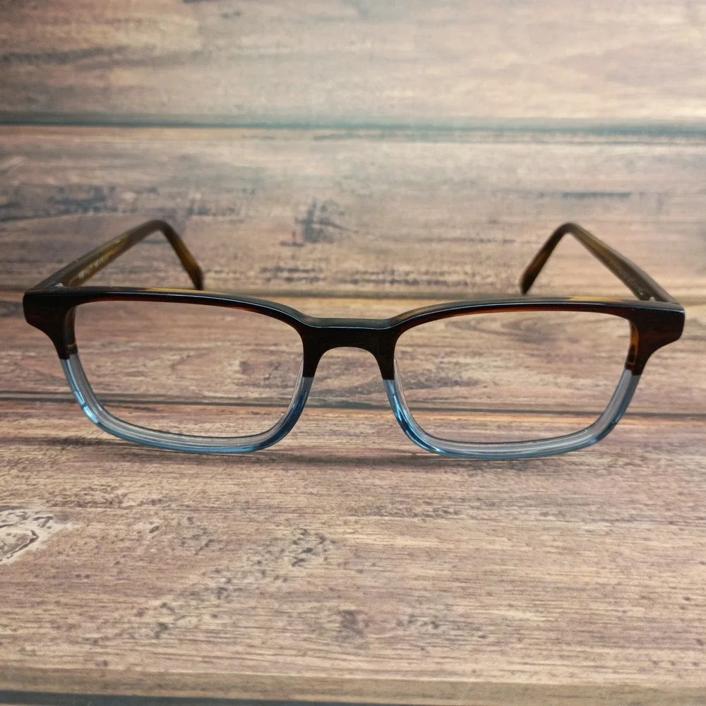 Warby Parker Wilkie Eyeglasses Tortoise Blue Fade 50-19-140 Rectangular Frames